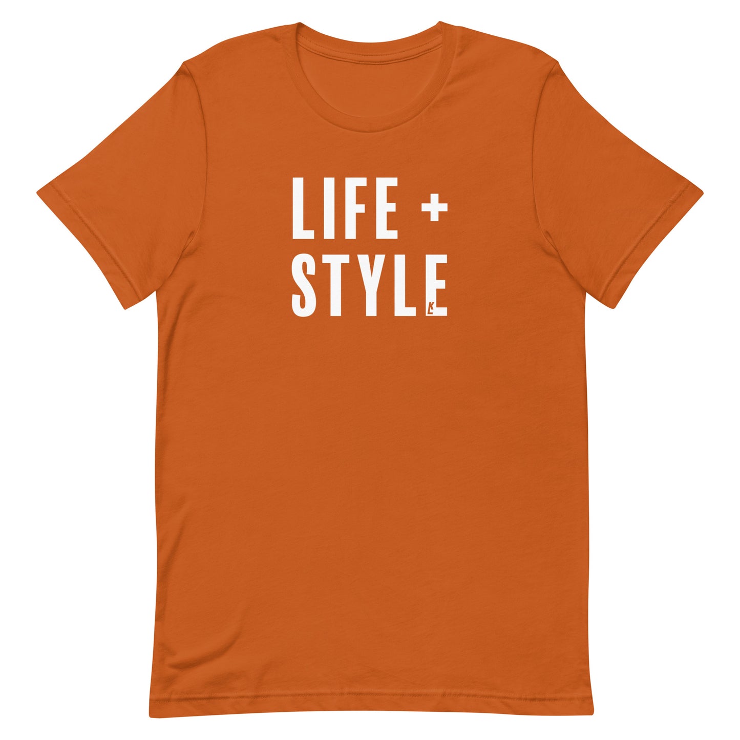 "Life + Style" T-Shirt (White Print)