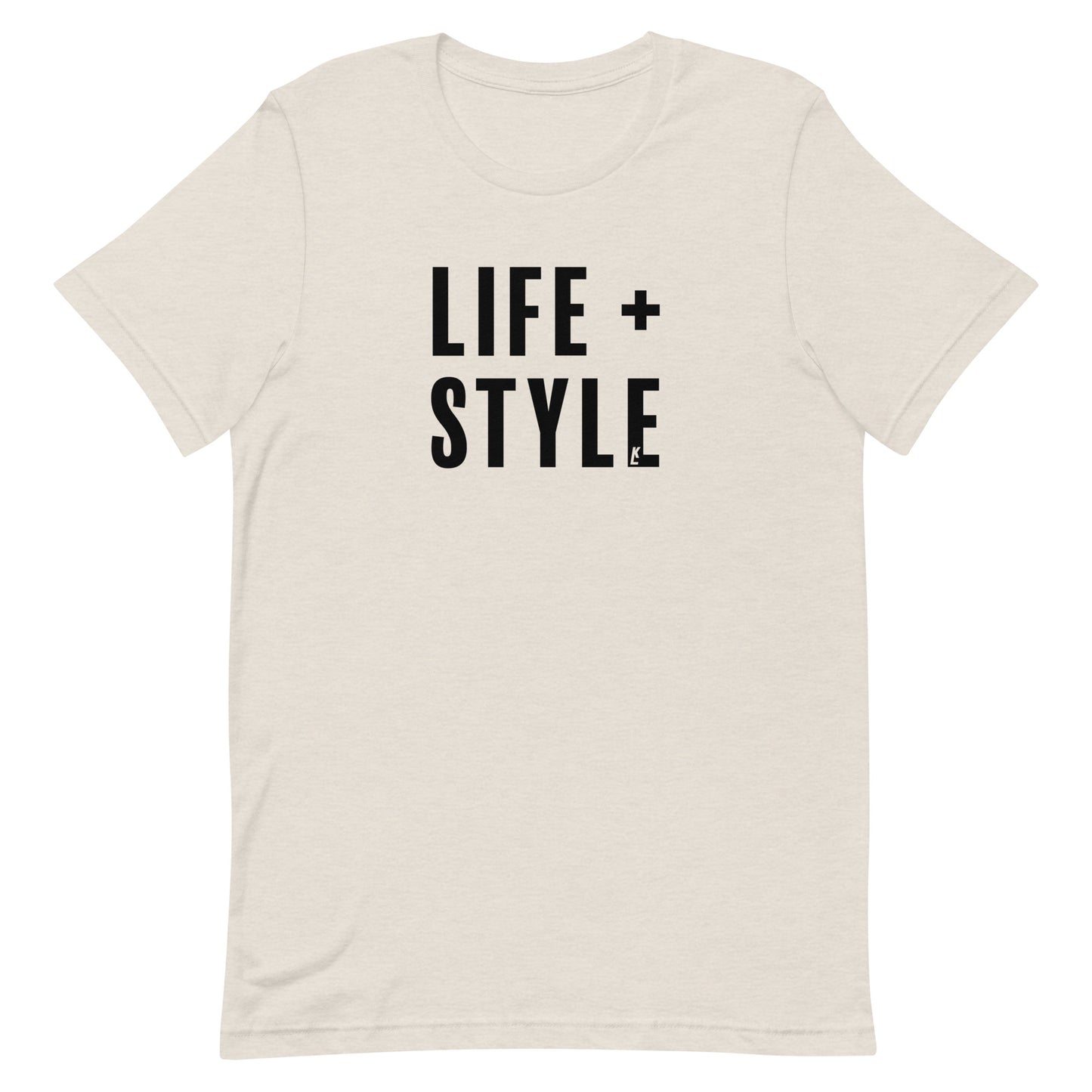 "Life + Style" T-Shirt (Black Print)