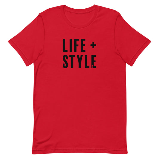 "Life + Style" T-Shirt (Black Print)