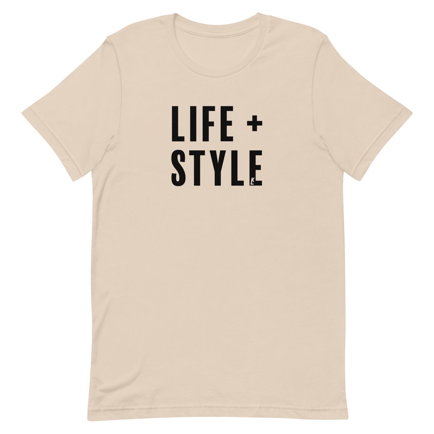 "Life + Style" T-Shirt (Black Print)