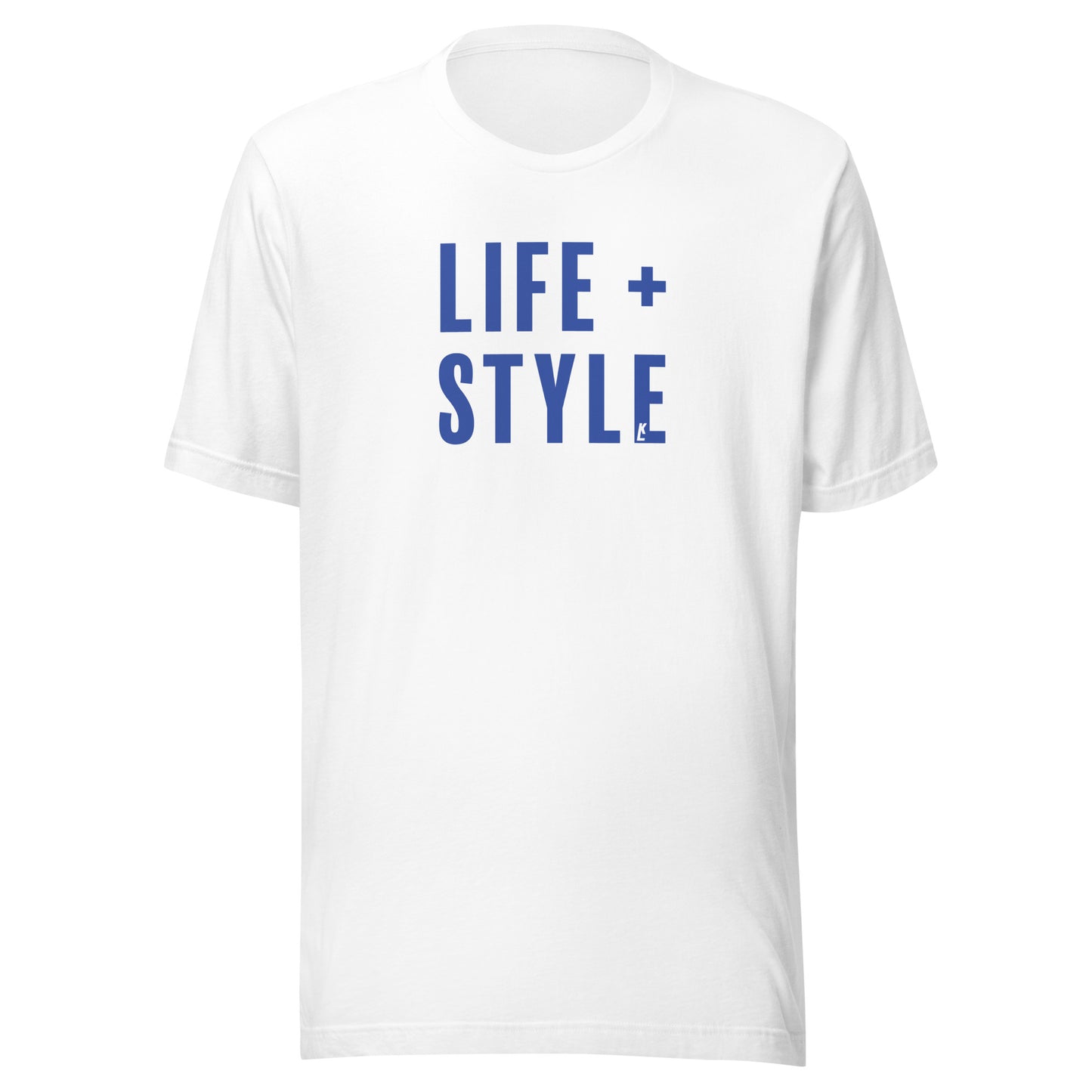 "Life + Style" T-Shirt (White/Blue)